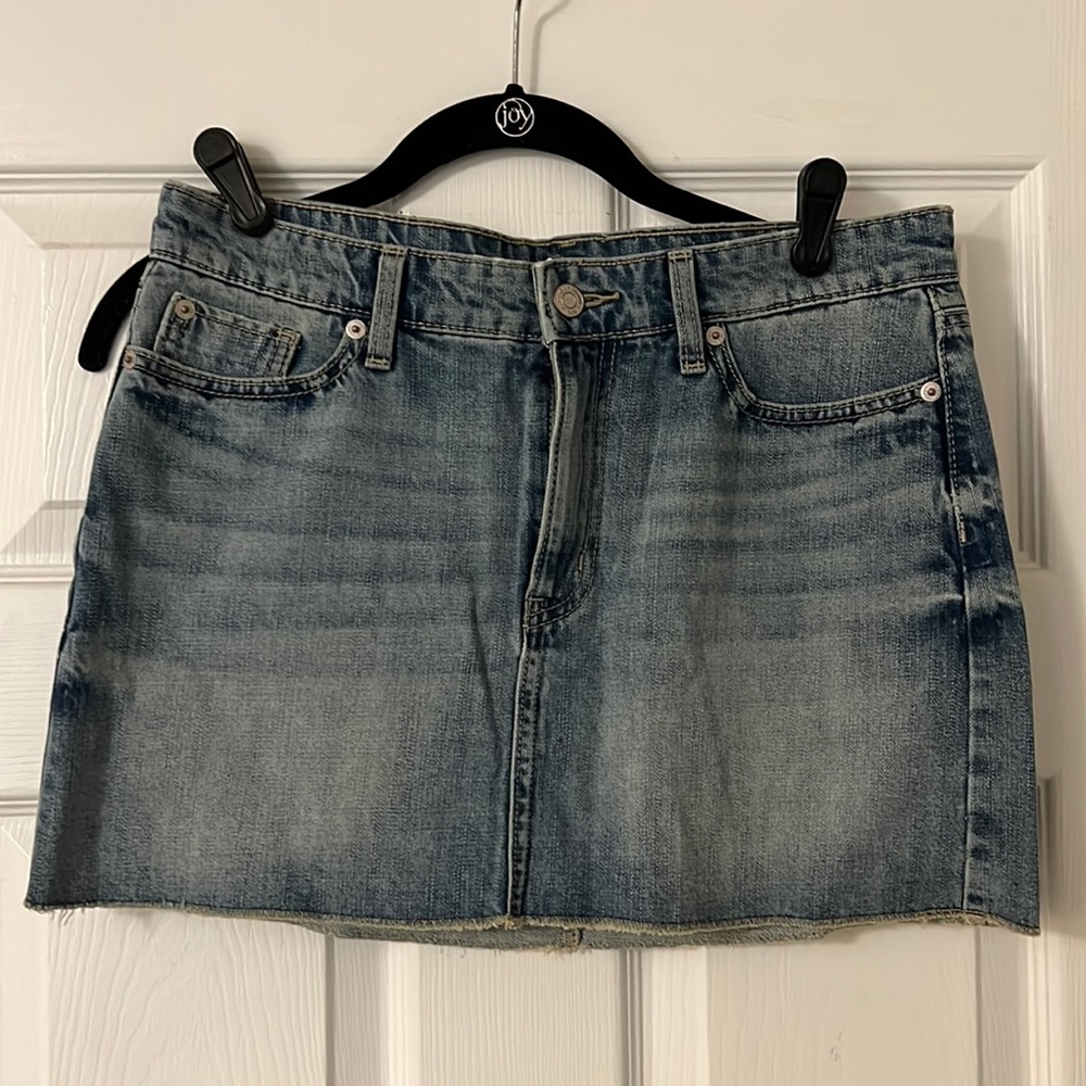 Gap denim mini skirt